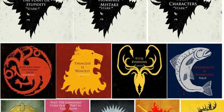 List of Game of thrones houses