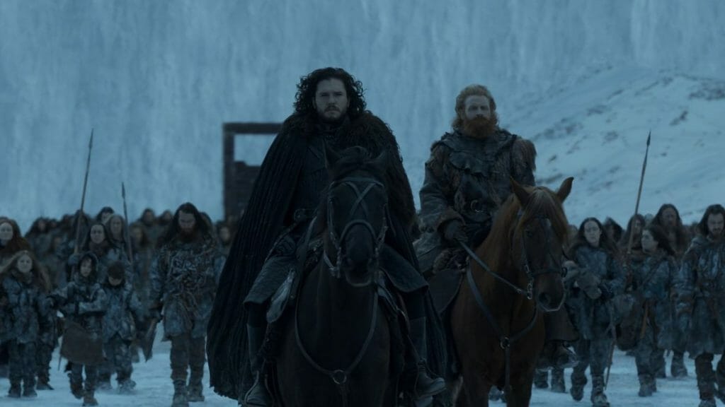 Jon Snow's returns to the North